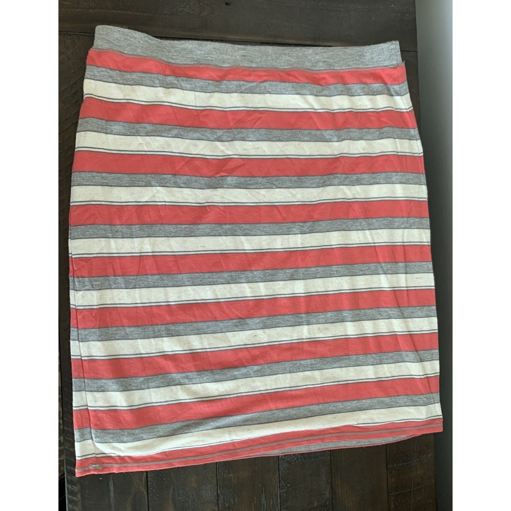 Max Studio Stretch Skirt Striped Knit Sz M NWOT  (M31) 0174
